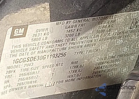 2016 Chevrolet Colorado Z71 from USA, damaged, VIN 1GCGSDE30G1193256